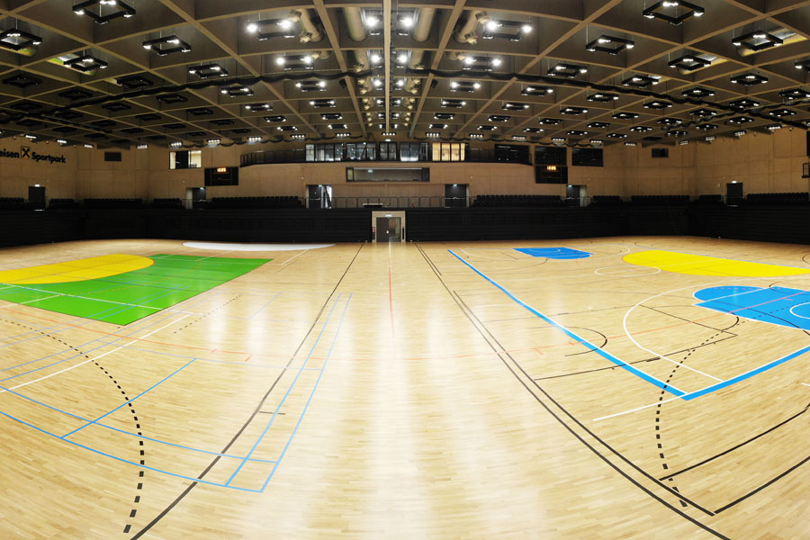 Das Herz des Sportparks in der Hüttenbrennergasse: Die "Arena", eine Ballsporthalle mit 2.728 m². © Stadt Graz Das Herz des Sportparks in der Hüttenbrennergasse: Die "Arena", eine Ballsporthalle mit 2.728 m². © Stadt Graz